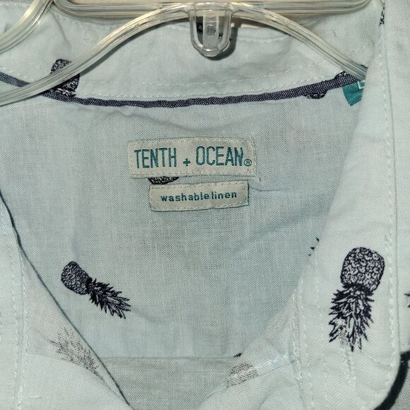 Men's Light Blue Patterned Shirt - Picture 2 of 5